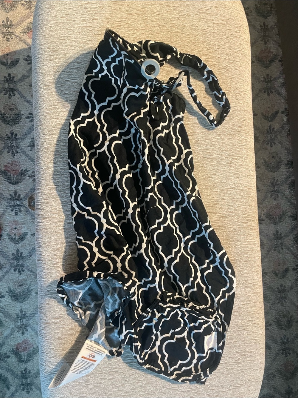 Boppy Black & White Geometric Maxi Nursing Cover
